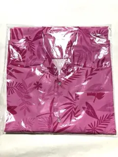 ズートピア2ハッピーくじB賞 アロハシャツ ピンク 葉柄 半袖