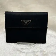 PRADA 二つ折り財布 ブラック レザー