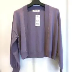 パープル カーディガン