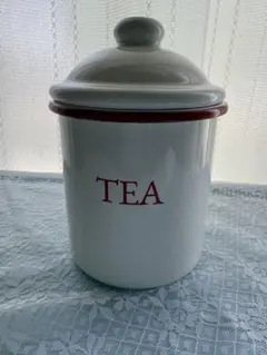 キャニスター　ホーロー　カントリー雑貨　紅茶　TEA カントリーのサムネイル