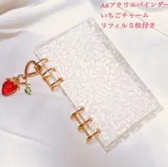 アクリルバインダー ゴールド A6 リフィル 家計簿 貯金 推し活 トレカ収納