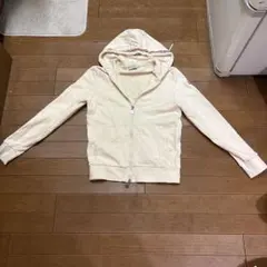 MONCLER フード付きパーカー S アイボリー