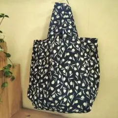 ★専用★リネン　花柄トートエコバッグ