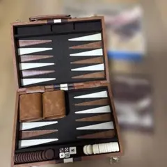 【未使用品】BACKGAMMON バックギャモン レザーケース