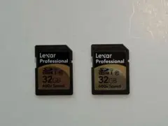 Lexar Professional 32GB SDカード 600x 2枚セット