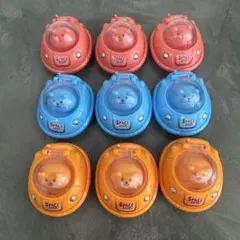 SPACE SHIP ミニカー 9個セット クマ　イヌ　ネコ