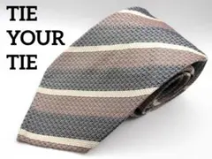 THE YOUR TIE リネンシルク レジメンタル ネクタイ スフォデラート