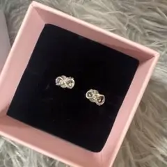 Pandoraハート インフィニティ ピアス シルバーs925 ALE - メルカリ