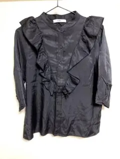 grl フリル7分丈ブラウス