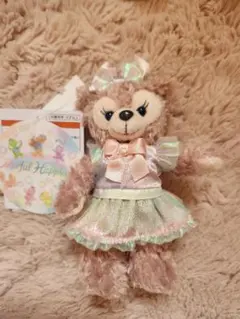 匿名発送★ダッフィー&フレンズ ぬいぐるみバッジ カラフルハピネス