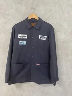 Smith's ワークシャツ ダークネイビー ワッペン ヴィンテージ 古着