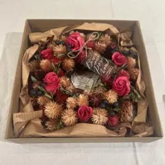 Promenade ドライフラワーリース　ギフトボックス入り　30cm