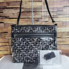 【セール中】COACH チェルシー バイアス シグネチャー PVCレザー バッグ