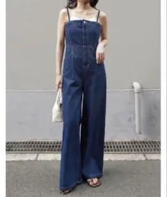 リエディ コットンデニムベアオールインワン Tallサイズ