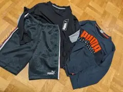PUMA 長袖Tシャツと長袖トレーナー、ショートパンツセット