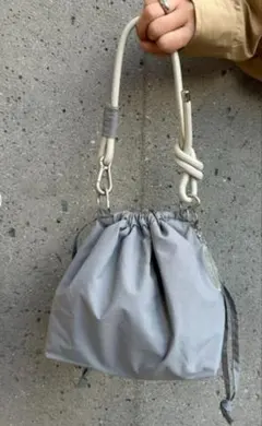 【新品】CIAOPANIC TIPY巾着型2wayショルダーバッグ　グレー