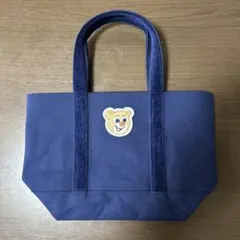 【新品未使用】フェイラー オールドテディ ワッペントートバッグ ネイビー L 小