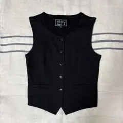 agnès b. × ADRIEN BEAU ジレ ベスト ブラック Ｍ