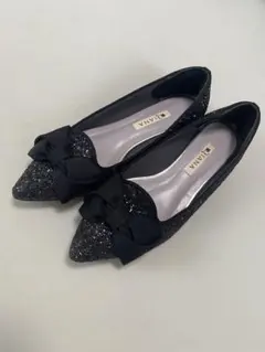 DIANA グリッター リボン フラットシューズ - メルカリ
