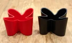 デザイナーズ家具★j-me COZY リモコンスタンド 2個セット 赤 黒