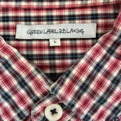 GREEN LABEL RELAXING チェック柄 長袖シャツ Lのサムネイル