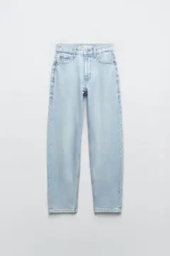 【美品】ZARA MOM-FIT ハイウエストデニムパンツ