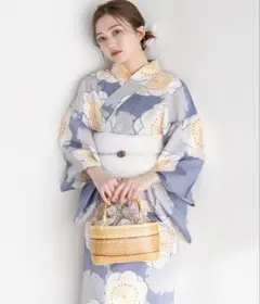 ゆかた館グレース 青涼の萩 浴衣セット（浴衣、帯、腰紐） - メルカリ
