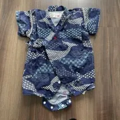 【最終値下げ】　ベビー用　甚平　70サイズ　ロンパース