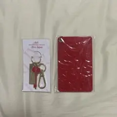 IVE JPFC特典 紅色證件套 & 鑰匙圈 套組