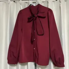 レディース　ロマンティックボウタイリボンブラウスのサムネイル