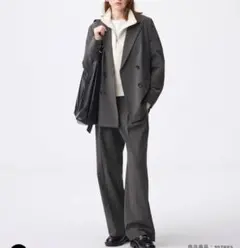 GU タックワイドチェックパンツ　XXLサイズ