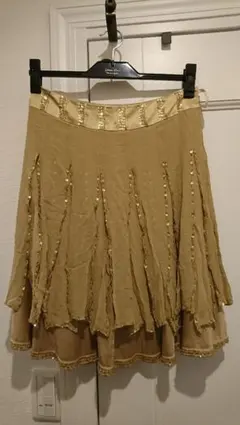 稀少【グレースコンチネンタル】スパンコールデザインスカート36★ボトムス/パンツ