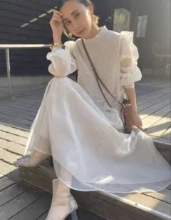 MEDI FOREST EMBROIDERY DRESS AMERI - メルカリ
