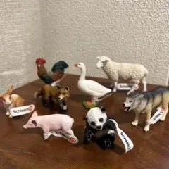 Schleich 動物フィギュア 8体セット
