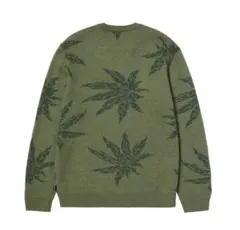 huf マリファナ柄 ニットセーター