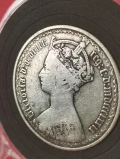 f*i様 1858 英国 ゴシック フローリン銀貨ヴィクトリア女王(mdcccl