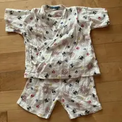 甚平 90 犬柄 花火柄 夏祭り 男の子 女の子 綿100%