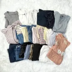 【まとめ売り】 子供服 女の子 110 長袖 半袖 春夏 秋冬 おしゃれ キッズ