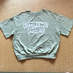 最終値下げ coca 半袖ロゴスウェット Tシャツ グリーンのサムネイル