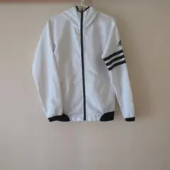 adidas フード付きウィンドブレーカー M ホワイト