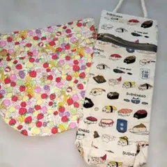 猫柄 巾着　ポーチ