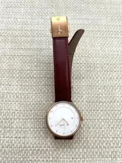 agnes b. 腕時計 レザー　ボルドー　レッドのサムネイル