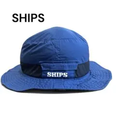 美品 SHIPS シップス キッズ ハット サンシェード付き ブルーのサムネイル