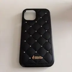 emu ブラック キルティング iPhoneケースのサムネイル