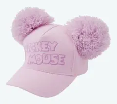 ミッキーマウス ポンポンキャップ ピンク