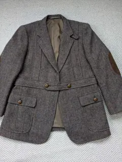 美品 ハリスツイード テーラードジャケット キルティング エルボーパッチ くるみ 2025年最新】ハリスツイード 肘の人気アイテム - メルカリ