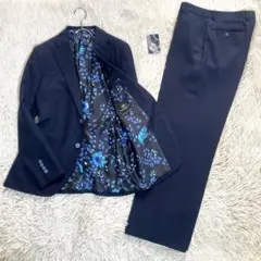 未使用級⭐︎NAOKI-R 花柄 セットアップスーツ ハダースフィールド別注生地