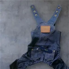 【新品 made in japan】Vagueデニムサロペット　インディゴ M