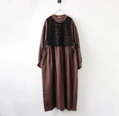 エへカソポ サマンサモスモス SM2 レースベスト付チェック柄ワンピース