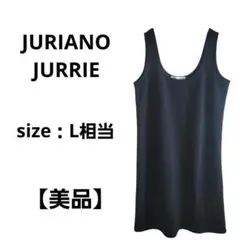 【美品】ジュリアーノジュリ　チュニック　ノースリーブ　ブラック　黒　ストレッチのサムネイル